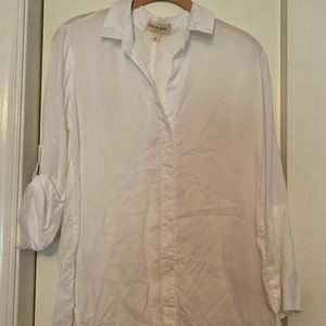 Cloth & Stone White blouse size S